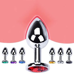 Dazzle Diamond Anal Series - Conjunto de Plugs Anais em Metal com Diamante