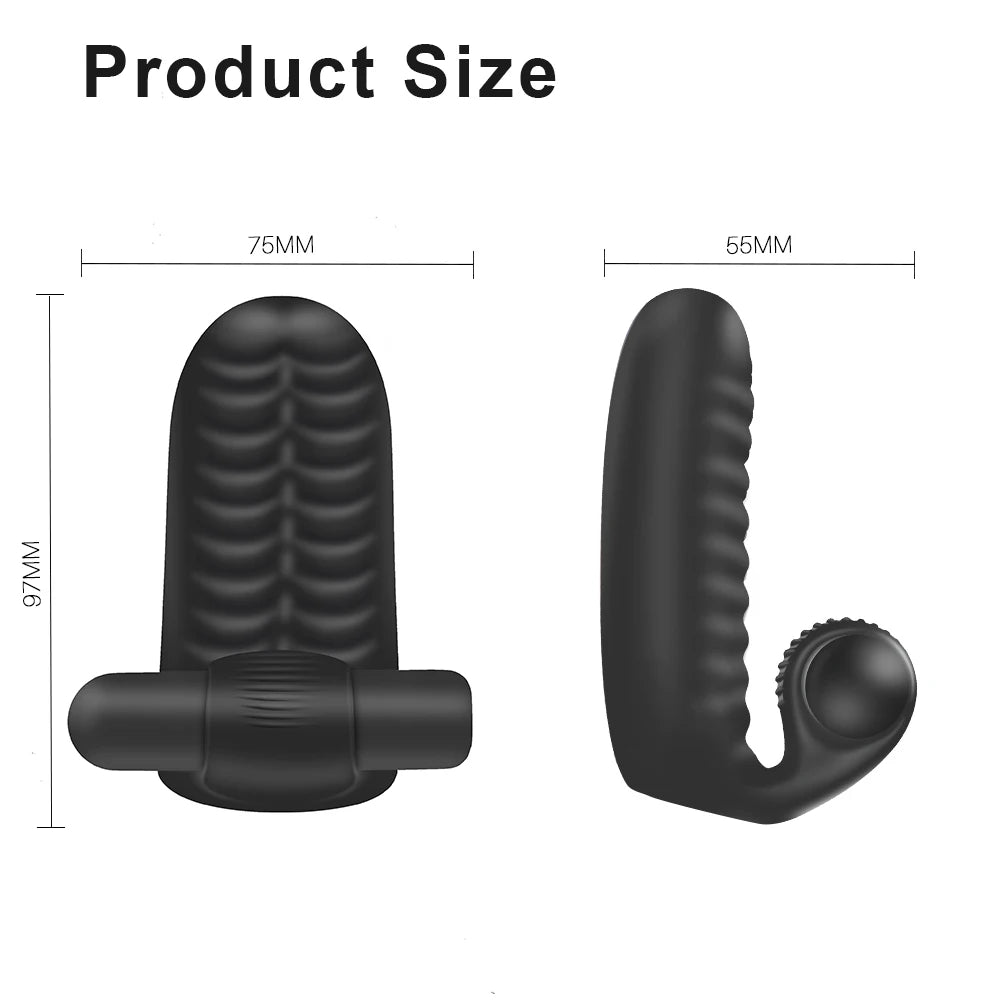 Vibrador de Dedo de Silicone para Mulheres - Estimulador de Clitóris e Ponto G