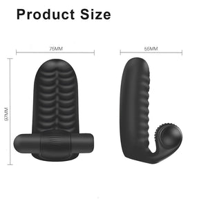 Vibrador de Dedo de Silicone para Mulheres - Estimulador de Clitóris e Ponto G