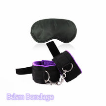 Conjunto de Bondage com Algemas e Venda Ajustáveis HotBliss