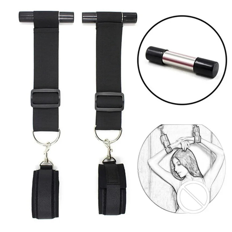 Harness de Bondage BDSM para Casais: Algemas de Porta e Restrições Corporais