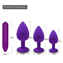 Plugue Anal Vibrador S/M/L - Brinquedo Sexual de Silicone para Mulheres e Homens