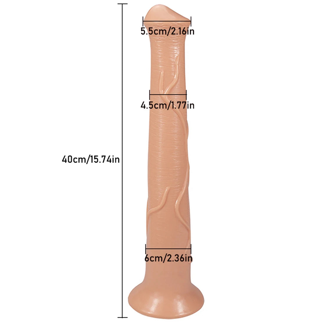 Majesty Stallion - Vibrador Realístico Inspirado em Fantasia 40x6cm