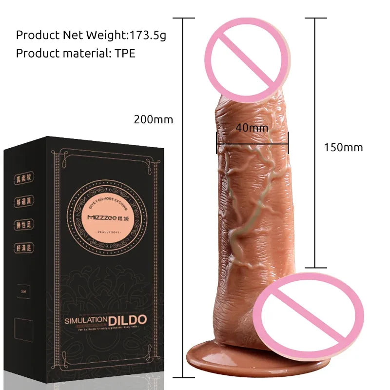 Big Dick Realista - Dildo TPE para Mulheres HotBliss