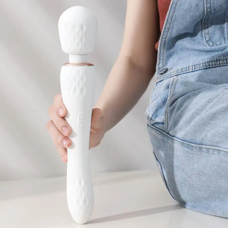 Vibrador de Duas Cabeças - Masturbador de Varinha AV para Estimulação do Clitóris