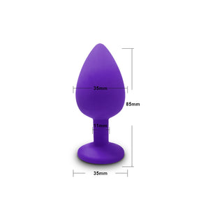 Plugue Anal Vibrador S/M/L - Brinquedo Sexual de Silicone para Mulheres e Homens