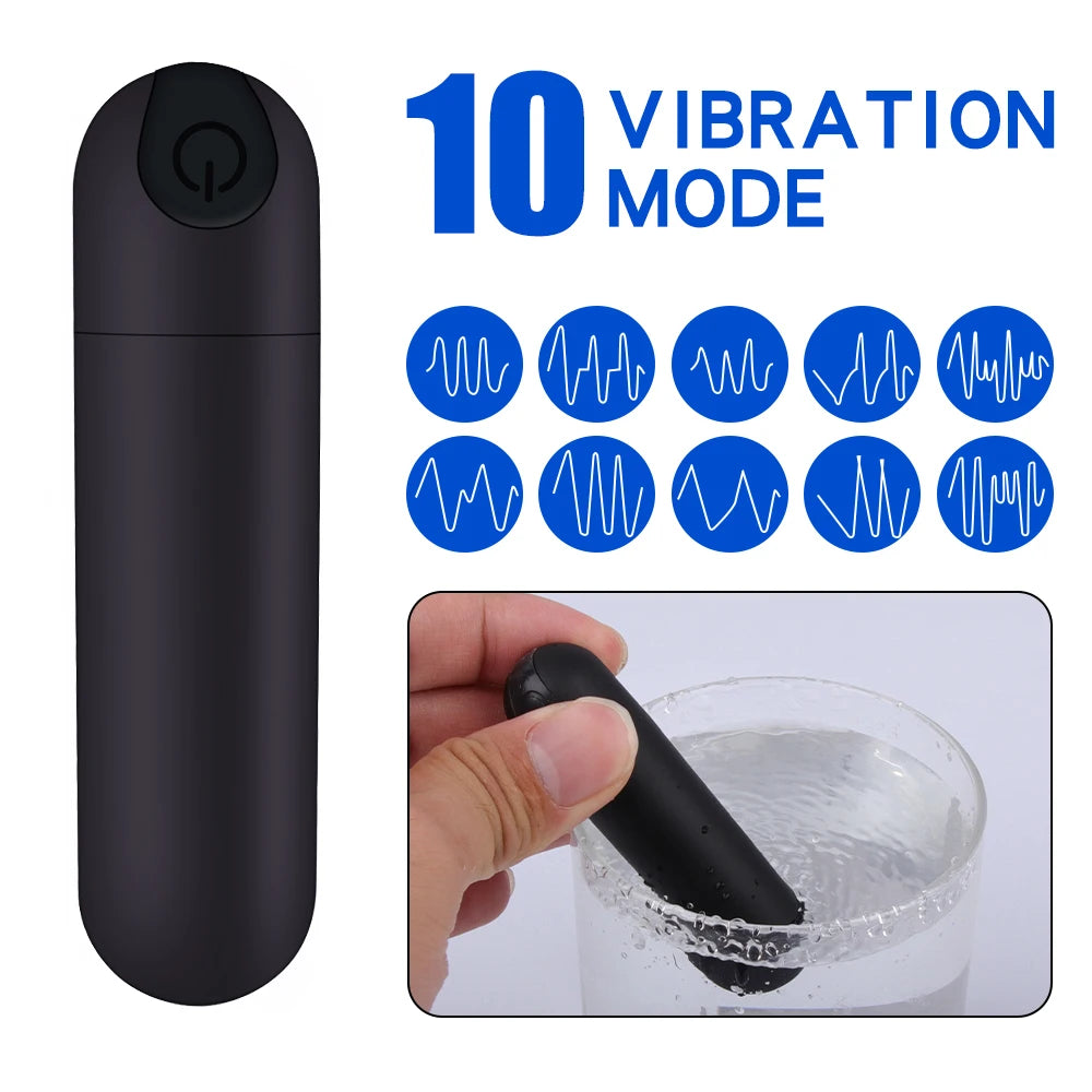 Controle Remoto Wearable Vibrador Bala - Mini Vibradores Adultos para Mulheres, G-Ponto, Clitóris, Calcinha Vibratória