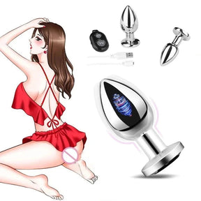 Plug Anal Vibratório com Controle Remoto – Estimulador Feminino