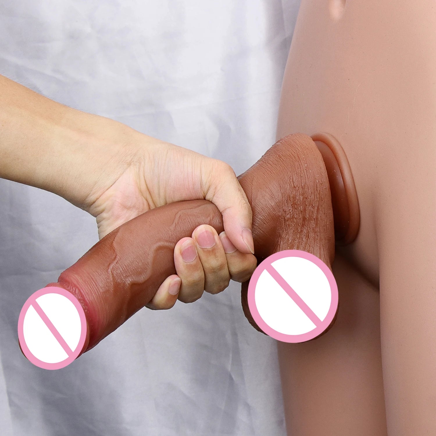 Strapon Realista Macio "Venus" - Vibrador de Silicone com Ventosa para Mulheres, Lésbicas e Casais