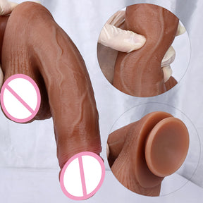 Strapon Realista Macio "Venus" - Vibrador de Silicone com Ventosa para Mulheres, Lésbicas e Casais