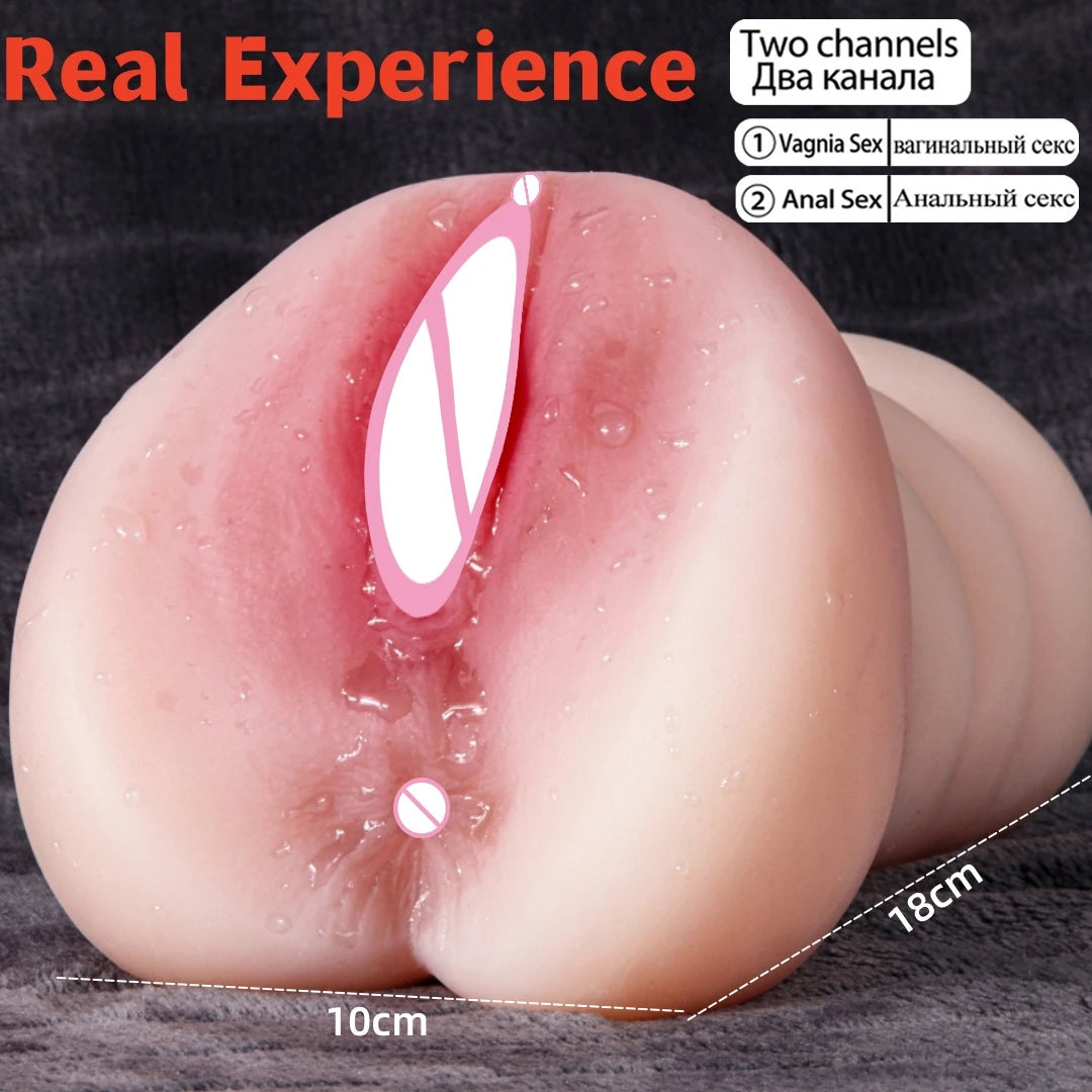 Masturbador Masculino "RealFeel" - Vagina Realista com Textura Autêntica