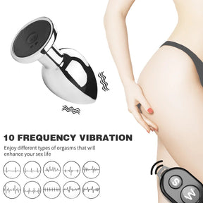 Plug Anal Vibratório com Controle Remoto – Estimulador Feminino