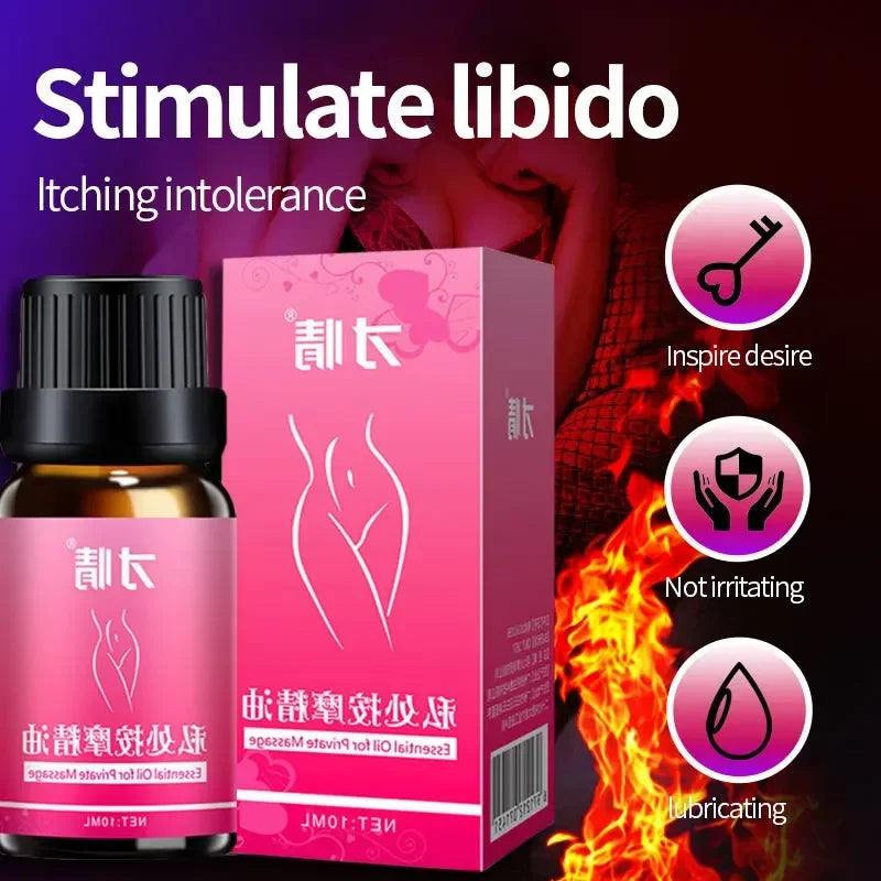 Libido Enhancer: Óleo de Orgasmo Feminino, Lubrificante Sexual, Estimulação Clitoriana e Promoção de Orgasmo Intenso