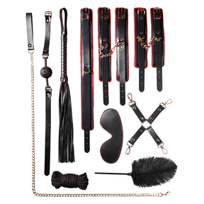 Conjunto de BDSM Bondage Exótico para Adultos - Kit Completo de 10 Peças