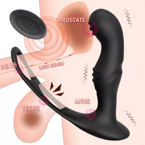 Extase Prostático: Massageador Anal Masculino com Controle Remoto e 10 Velocidades