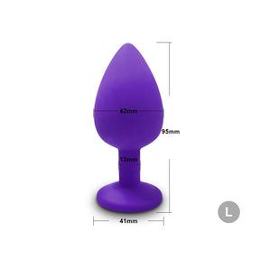 Plugue Anal Vibrador S/M/L - Brinquedo Sexual de Silicone para Mulheres e Homens