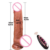 PasCuPas - Vibrador Realista para Mulheres, com Aquecimento e Controle Remoto