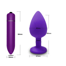 Plugue Anal Vibrador S/M/L - Brinquedo Sexual de Silicone para Mulheres e Homens