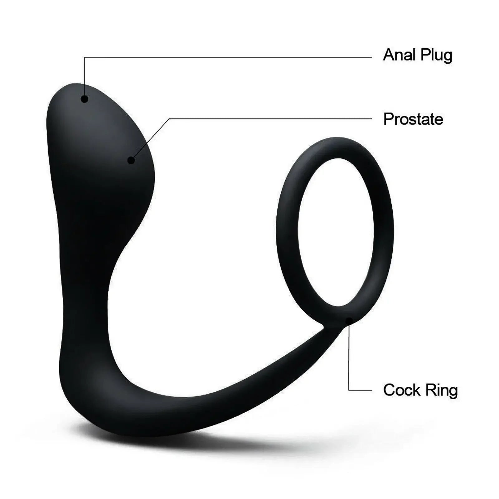 Estimulador de Próstata e Anel Peniano – Plug Anal Masculino HotBliss