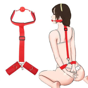 Kit de Bondage BDSM para Casais: Jogos Adultos com Algemas e Acessórios Eróticos