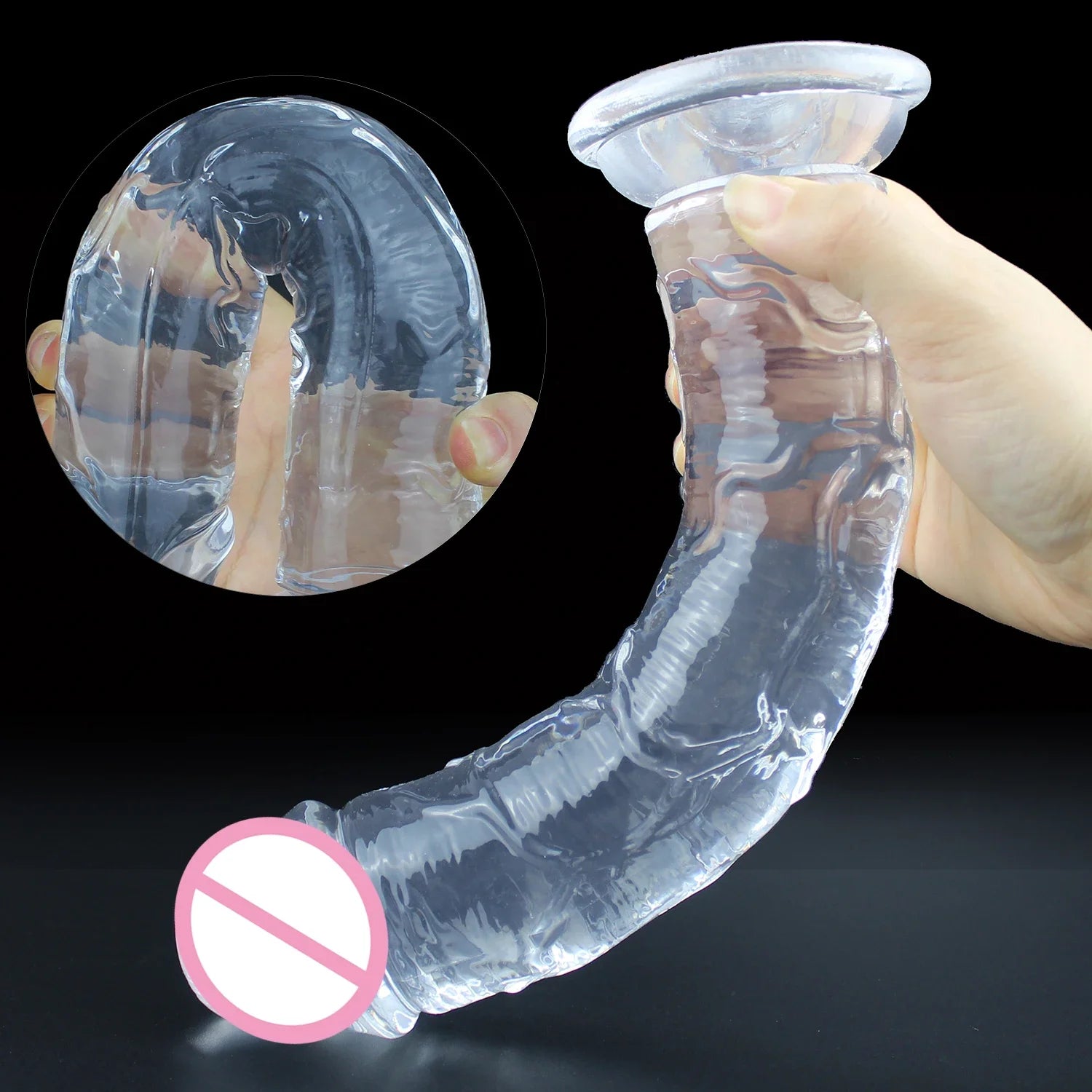 Vibrador Jelly Delight - Ventosa Transparente