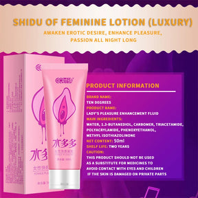 "Intense Pleasure" Gel Orgásmico Feminino - Estimulante Sexual e Lubrificante Vaginal