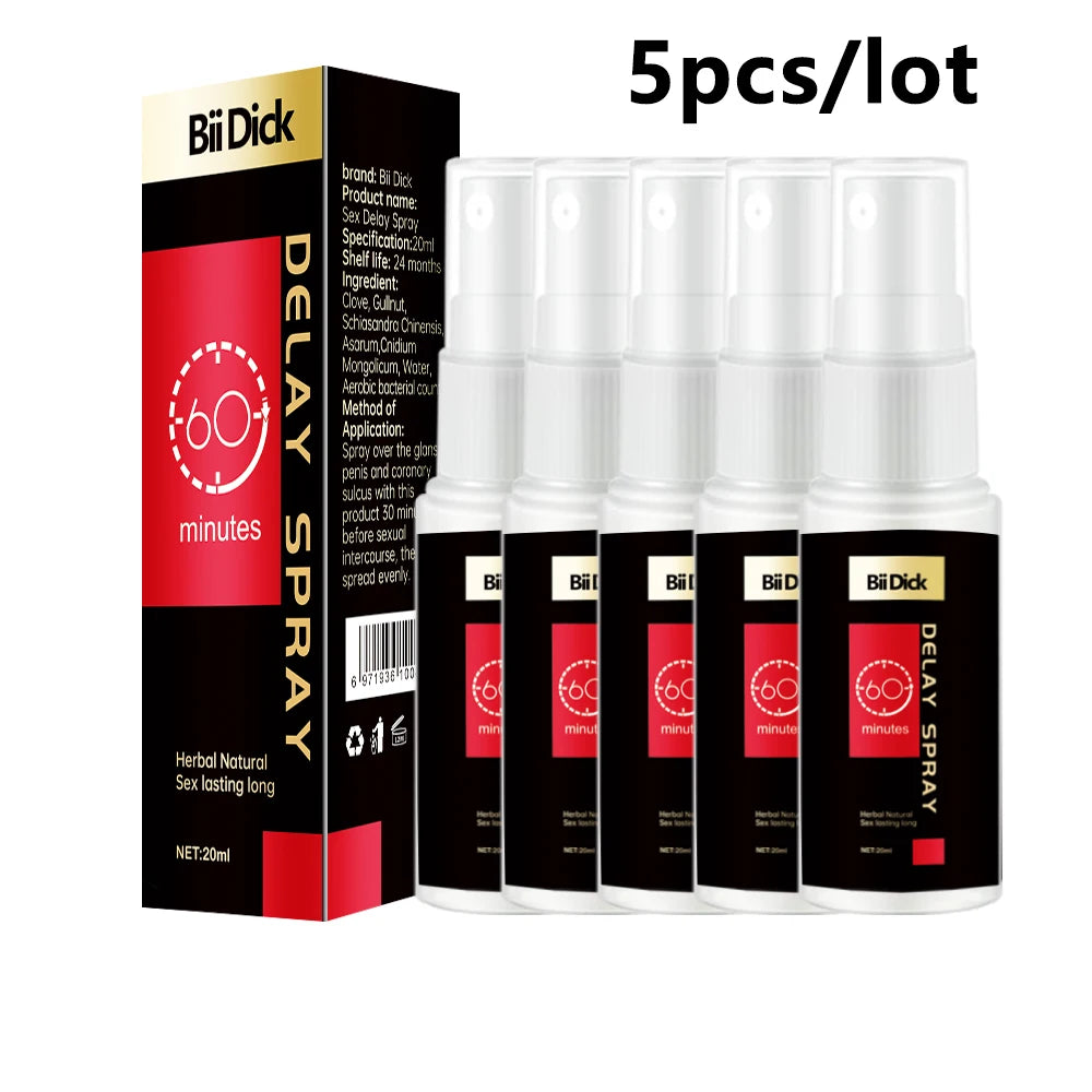 Bii Pila Delay Spray de atraso sexual - 5 pçs HotBliss