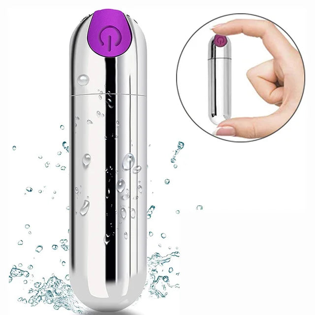 Mini Vibrador Bala USB - Estimulador Clitoral e Vaginal com 10 Velocidades