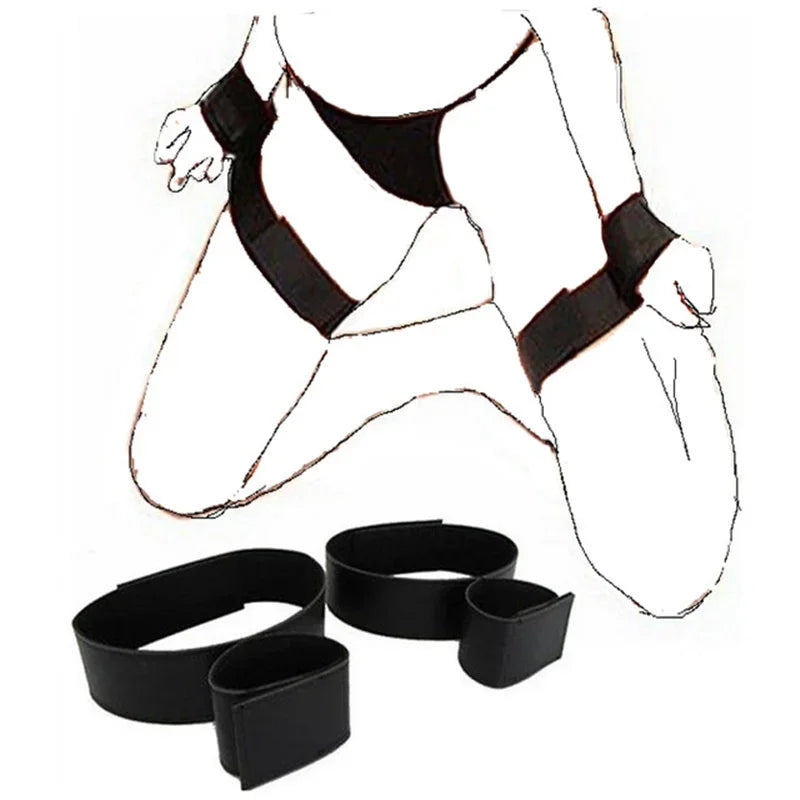 Kit de Bondage BDSM para Casais: Jogos Adultos com Algemas e Acessórios Eróticos