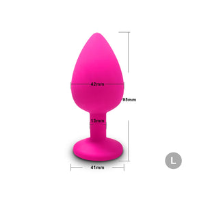 Plugue Anal Vibrador S/M/L - Brinquedo Sexual de Silicone para Mulheres e Homens