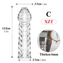 Extensor Realista de Pênis em Silicone - Manga Peniana Reutilizável